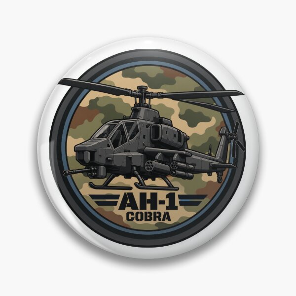 Item preview, Front View Green Army AH-1 Cobra Badge designed and sold by IRON WINGS /USAF.