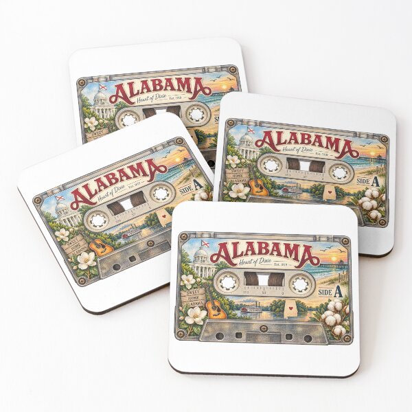 Item preview, Alabama Retro Cassette Tape designed and sold by Whimspired By Paxx.
