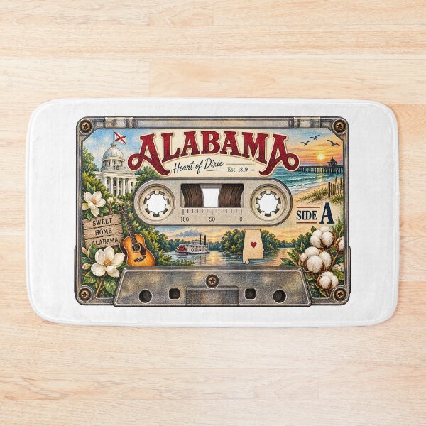 Item preview, Alabama Retro Cassette Tape designed and sold by Whimspired By Paxx.