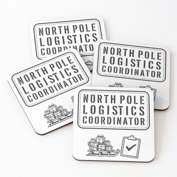 Item preview, North Pole Logistics Coordinator Funny Christmas Shirt designed and sold by KERK Art and Design.