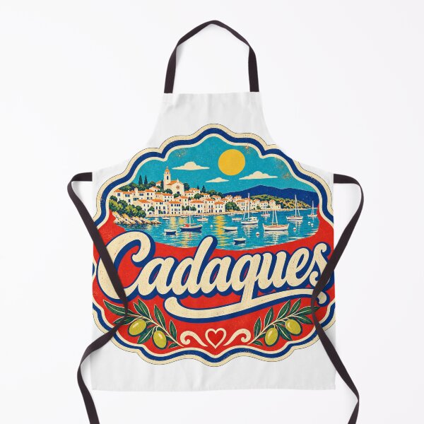 Item preview, Cadaques Spain Travel Souvenir Painted Mediterranean Sign designed and sold by VisualArtsOasis.