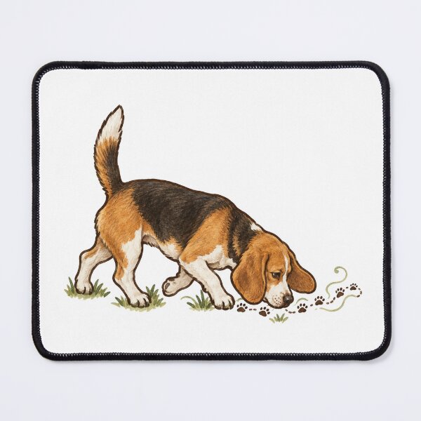 Item preview, Tricolor Beagle Nose Down Following a Scent Trail designed and sold by eignvalue.