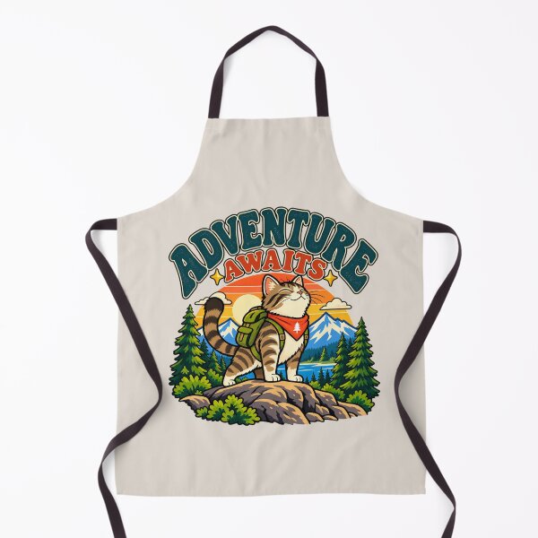 Item preview, Adventure Awaits - Hiking Cat designed and sold by Myra365Art.