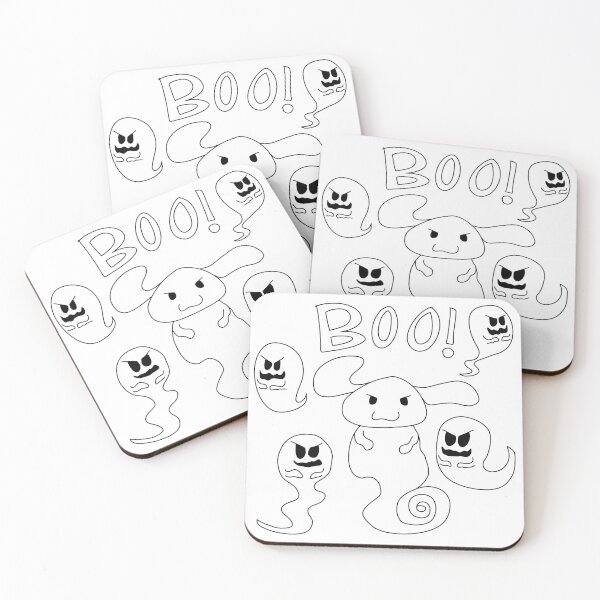 Item preview, Cinnamoroll the Ghost (Black Outline) designed and sold by WolfWhispersShop.