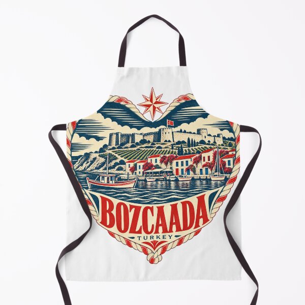 Item preview, Bozcaada Turkey Travel Souvenir Nautical Woodcut Heart designed and sold by VisualArtsOasis.