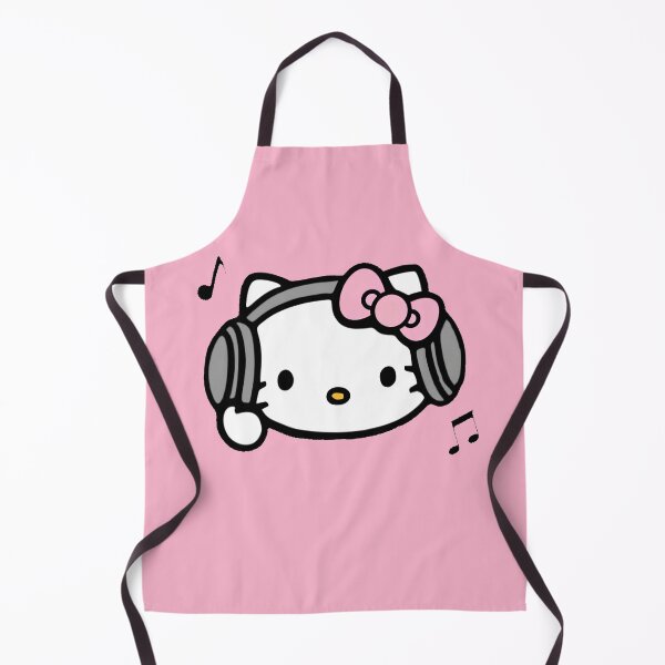 Item preview, Pink Hello Kitty with Headphones designed and sold by iloveyourcupid.