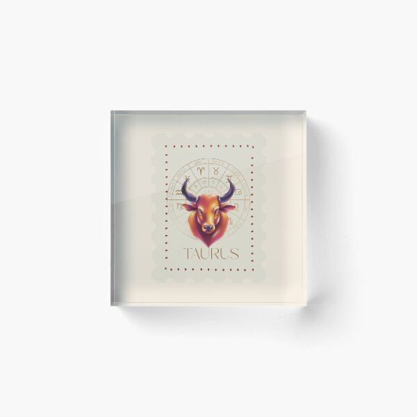 Item preview, Taurus Zodiac Stamp – Celestial Vintage Astrology Art designed and sold by CozyMuse.