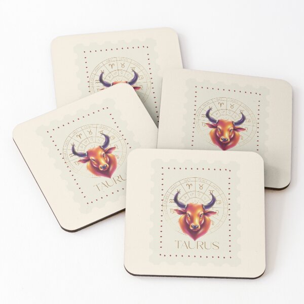 Item preview, Taurus Zodiac Stamp – Celestial Vintage Astrology Art designed and sold by CozyMuse.