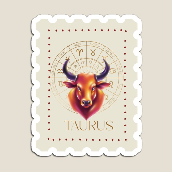 Item preview, Taurus Zodiac Stamp – Celestial Vintage Astrology Art designed and sold by CozyMuse.