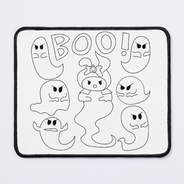 Item preview, My Melody the Ghost (w/ Tail, Black Outline) designed and sold by WolfWhispersShop.