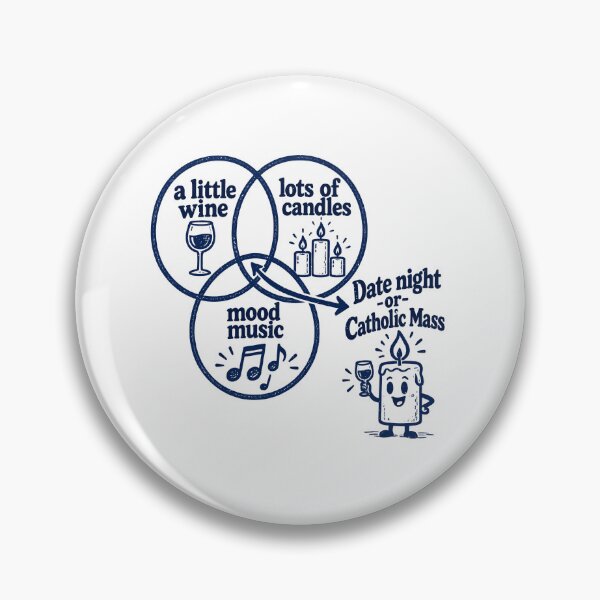 Item preview, Date Night Or Catholic Mass Wine Candles Humor designed and sold by elderberry.