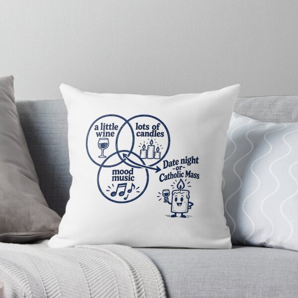 Item preview, Date Night Or Catholic Mass Wine Candles Humor designed and sold by elderberry.