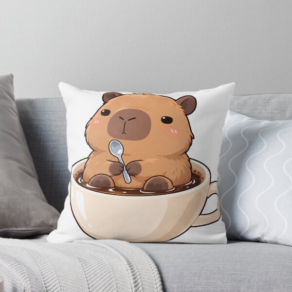 Item preview, Confused Capybara in a Coffee Cup – Cute Kawaii Animal designed and sold by VelvetArchives.