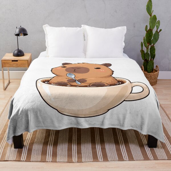 Artikelvorschau, Verwirrtes Wasserschwein in einer Kaffeetasse – Niedliches Kawaii-Tier entworfen und verkauft von Oddly Tiny Zoo.