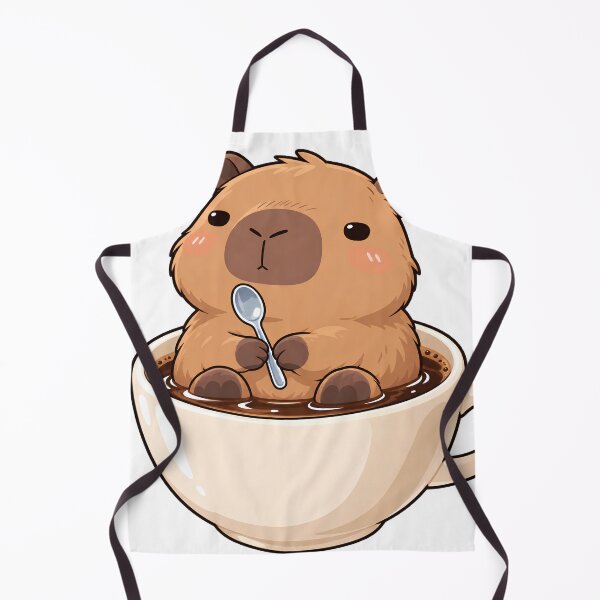Item preview, Confused Capybara in a Coffee Cup – Cute Kawaii Animal designed and sold by VelvetArchives.