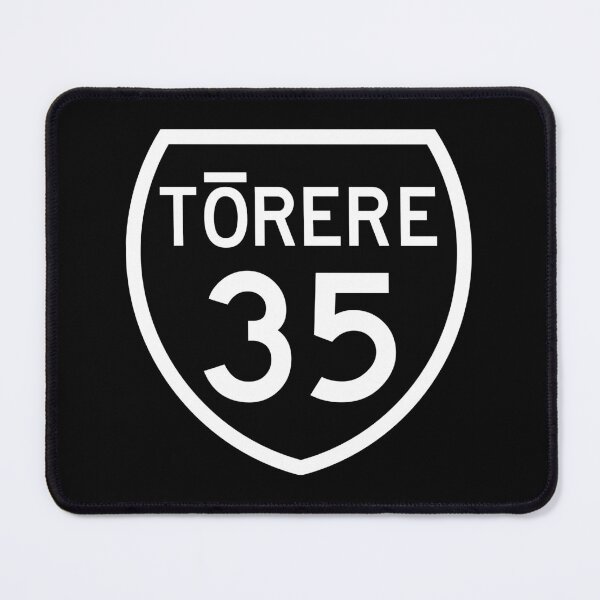 Item preview, Tōrere State Highway 35 – New Zealand Road Sign - Black designed and sold by MY NEW ZEALAND.