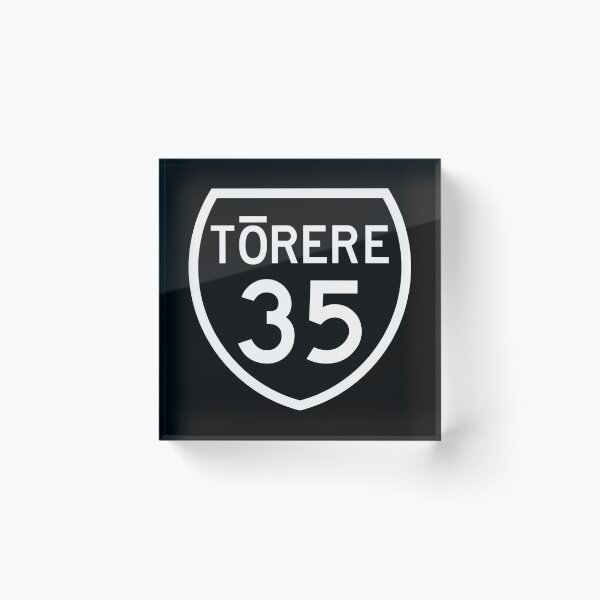 Item preview, Tōrere State Highway 35 – New Zealand Road Sign - Black designed and sold by MY NEW ZEALAND.