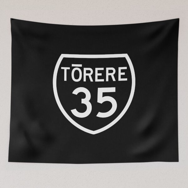 Item preview, Tōrere State Highway 35 – New Zealand Road Sign - Black designed and sold by MY NEW ZEALAND.