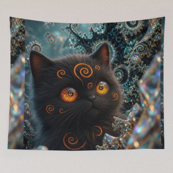 Item preview, ​Cosmic Crystal Kitten designed and sold by KingsArtworx 2.