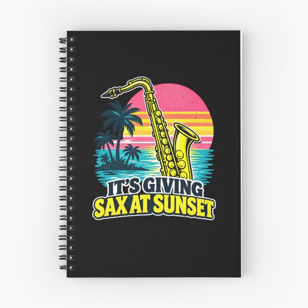 Item preview, Funny Giving Sax at Sunset Jazz Art designed and sold by elderberry.