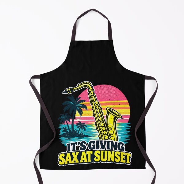 Item preview, Funny Giving Sax at Sunset Jazz Art designed and sold by elderberry.