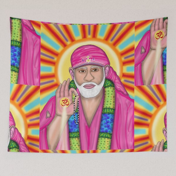 Item preview, Sai Baba Digital Drawing | Indian Spiritual Saint Artwork designed and sold by Harshit_Digital_Arts.