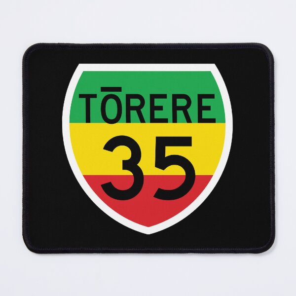 Item preview, Tōrere State Highway 35 – New Zealand Road Sign - Rasta colours designed and sold by MY NEW ZEALAND.