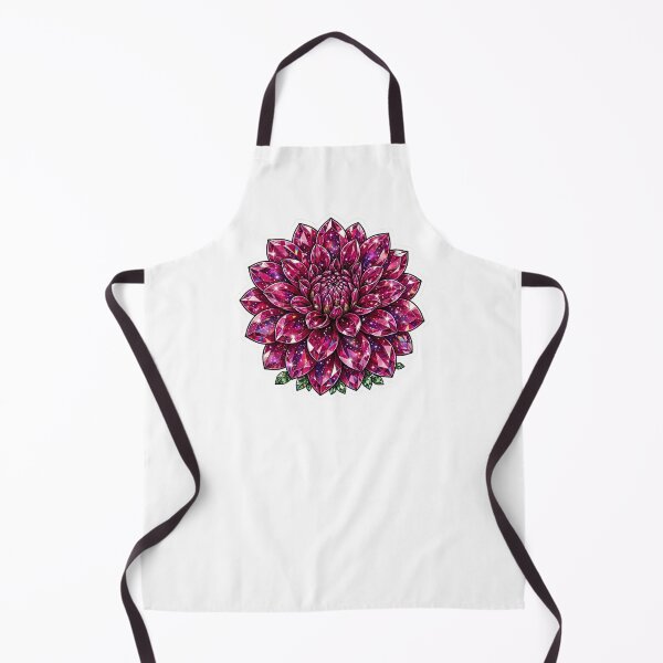 Item preview, Magenta Dahlia Crystal Sticker - Ruby Diamond Bloom designed and sold by FineLineBotanical .