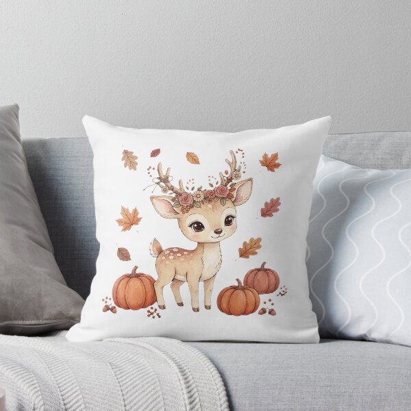Item preview, Baby Deer with Flowers Woven in Antlers designed and sold by Sweet Blob Co.