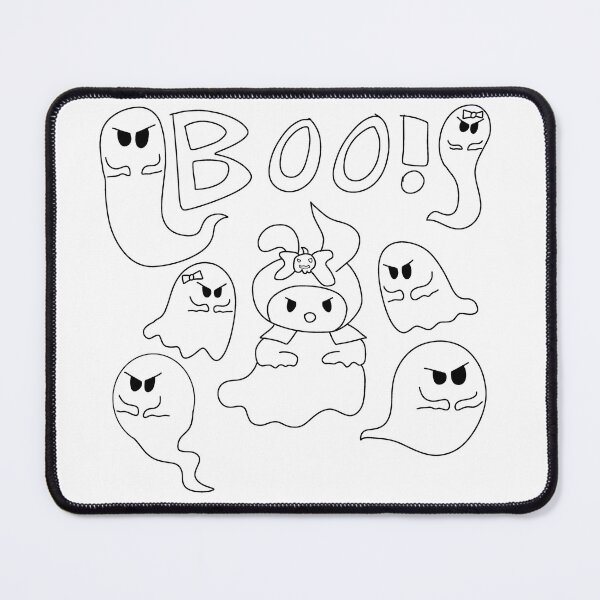 Item preview, My Melody the Ghost (w/ Fluffbottom, Black Outline) designed and sold by WolfWhispersShop.