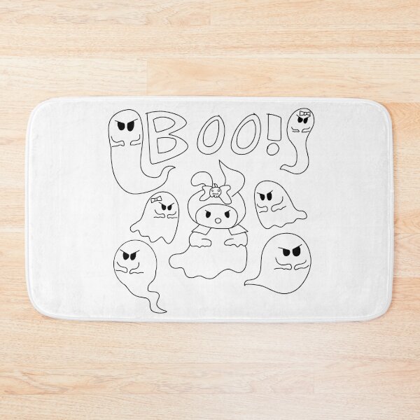 Item preview, My Melody the Ghost (w/ Fluffbottom, Black Outline) designed and sold by WolfWhispersShop.