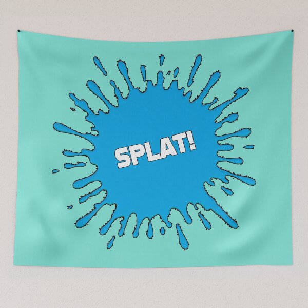 Item preview, SPLAT! Comic Pop Art Burst (blue) designed and sold by wobblyfrogs.