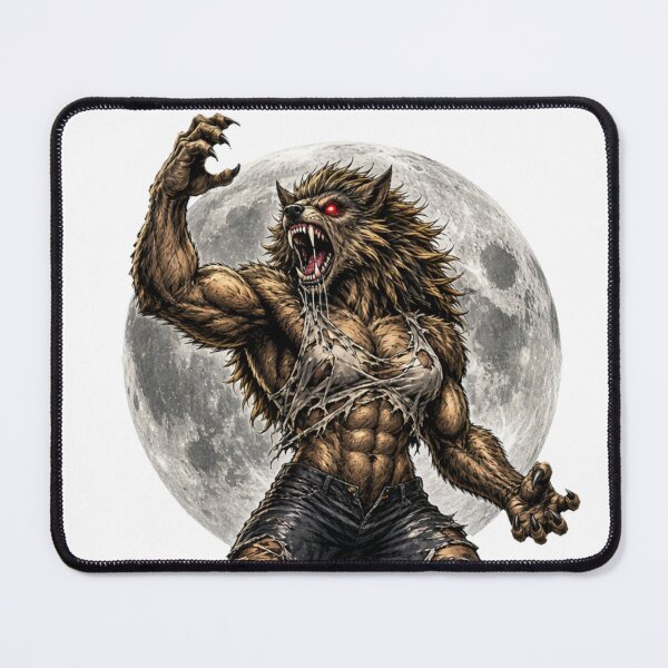 Item preview, Werewolf Full Moon Synthwave Retro designed and sold by JonelleTshirts.