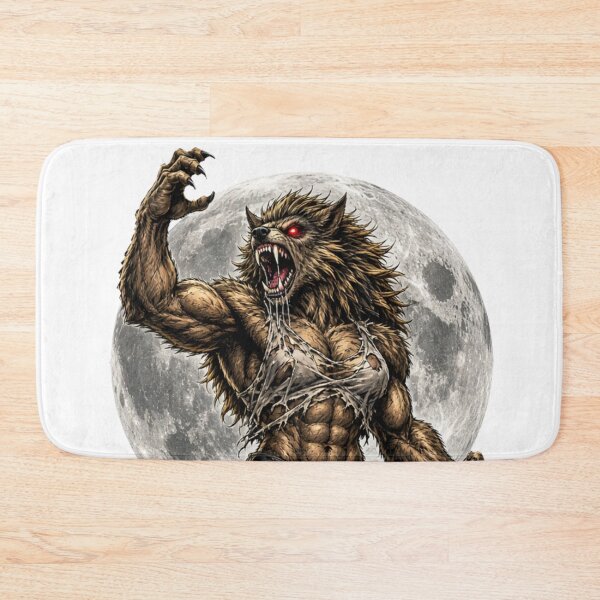 Item preview, Werewolf Full Moon Synthwave Retro designed and sold by JonelleTshirts.