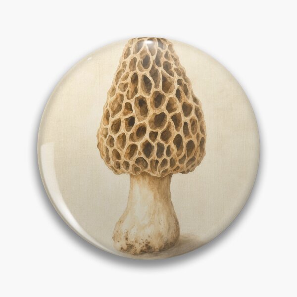 Item preview, Morel Mushroom Watercolor | Cottagecore Wall Art designed and sold by FixationStudio.