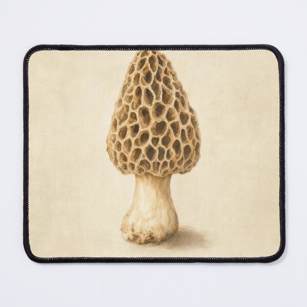 Item preview, Morel Mushroom Watercolor | Cottagecore Wall Art designed and sold by FixationStudio.