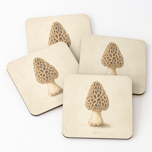 Item preview, Morel Mushroom Watercolor | Cottagecore Wall Art designed and sold by FixationStudio.