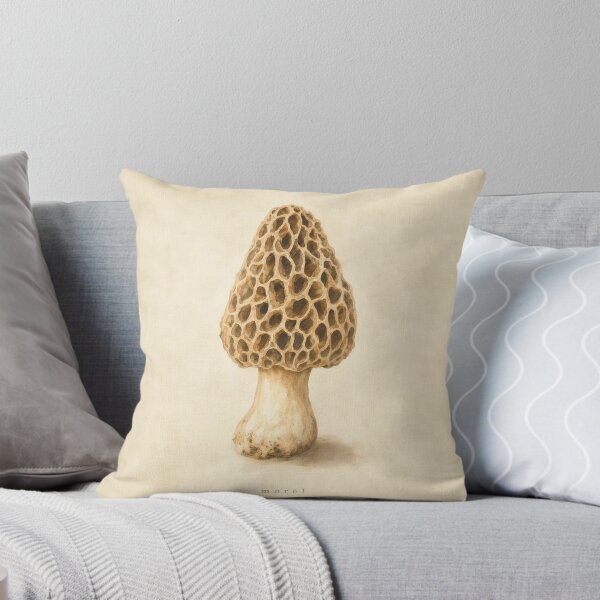 Item preview, Morel Mushroom Watercolor | Cottagecore Wall Art designed and sold by FixationStudio.
