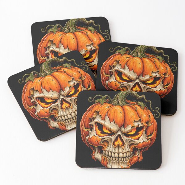 Item preview, Pumpkin Skull Halloween – Creepy Jack O Lantern Skull designed and sold by AnimalAirtistry.