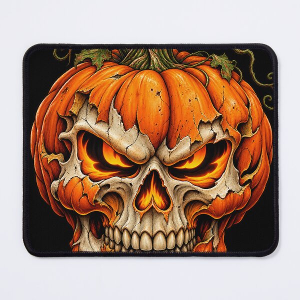 Item preview, Pumpkin Skull Halloween – Creepy Jack O Lantern Skull designed and sold by AnimalAirtistry.