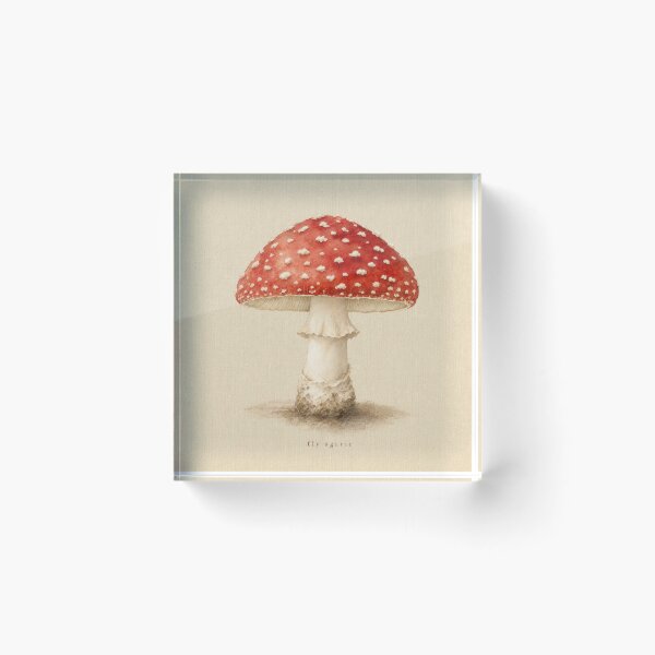 Item preview, Fly Agaric Mushroom Watercolor | Cottagecore Wall Art designed and sold by FixationStudio.