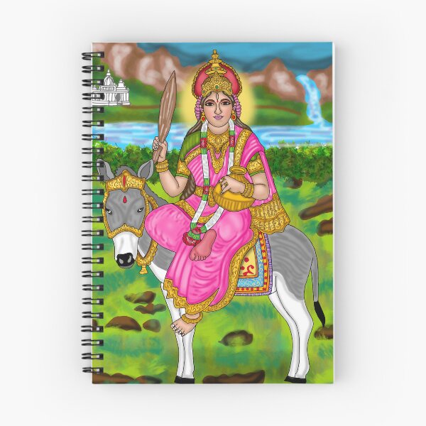 Item preview, Goddess Sheetla Digital Drawing | Hindu Goddess Spiritual Artwork designed and sold by Harshit_Digital_Arts.