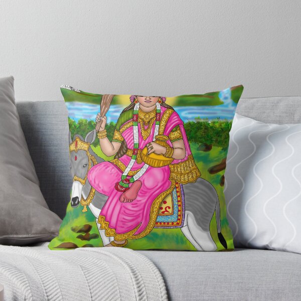 Item preview, Goddess Sheetla Digital Drawing | Hindu Goddess Spiritual Artwork designed and sold by Harshit_Digital_Arts.