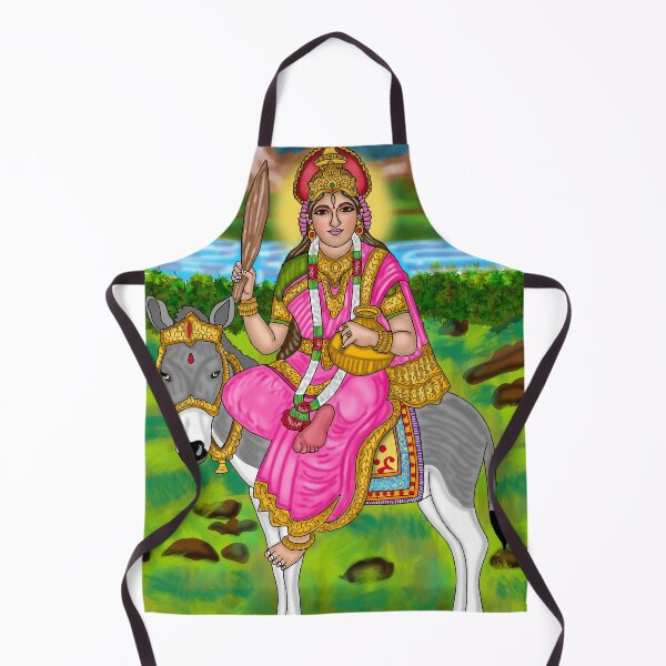 Item preview, Goddess Sheetla Digital Drawing | Hindu Goddess Spiritual Artwork designed and sold by Harshit_Digital_Arts.