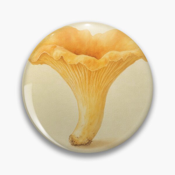 Item preview, Chanterelle Mushroom Watercolor | Cottagecore Wall Art designed and sold by FixationStudio.