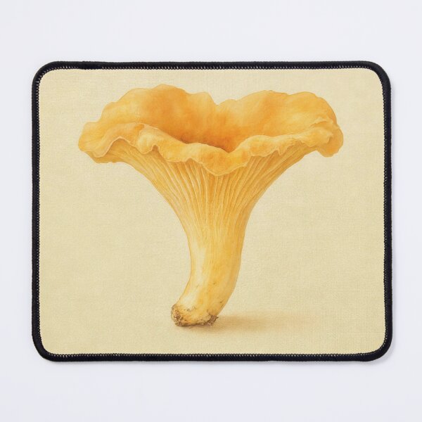 Item preview, Chanterelle Mushroom Watercolor | Cottagecore Wall Art designed and sold by FixationStudio.