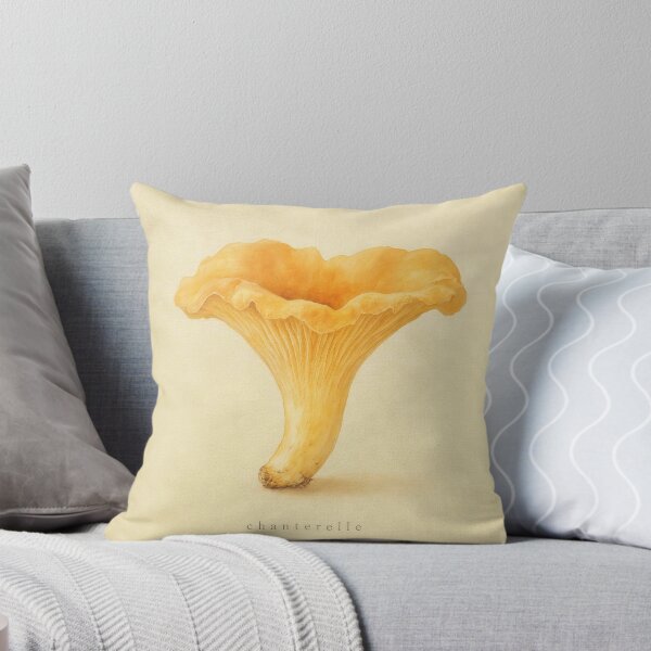 Item preview, Chanterelle Mushroom Watercolor | Cottagecore Wall Art designed and sold by FixationStudio.