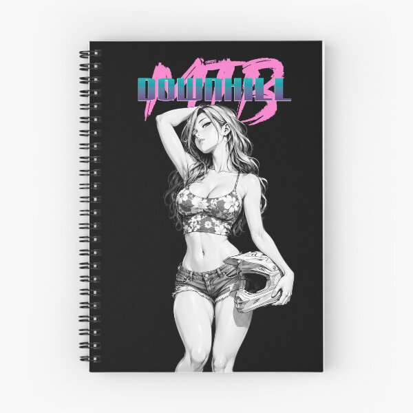 Item preview, Manga and anime-style design featuring a downhill MTB expert, created for extreme sports enthusiasts. #111 designed and sold by UrbanTRIP.