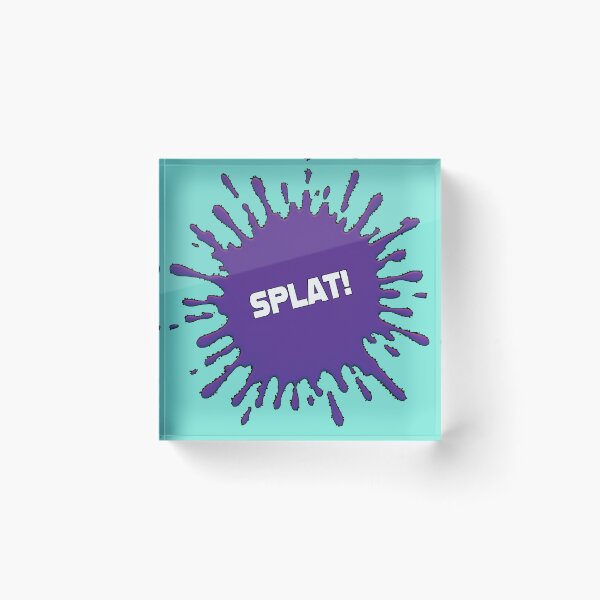 Item preview, ¡SPLAT! Explosión de arte pop cómico (morado) designed and sold by wobblyfrogs.