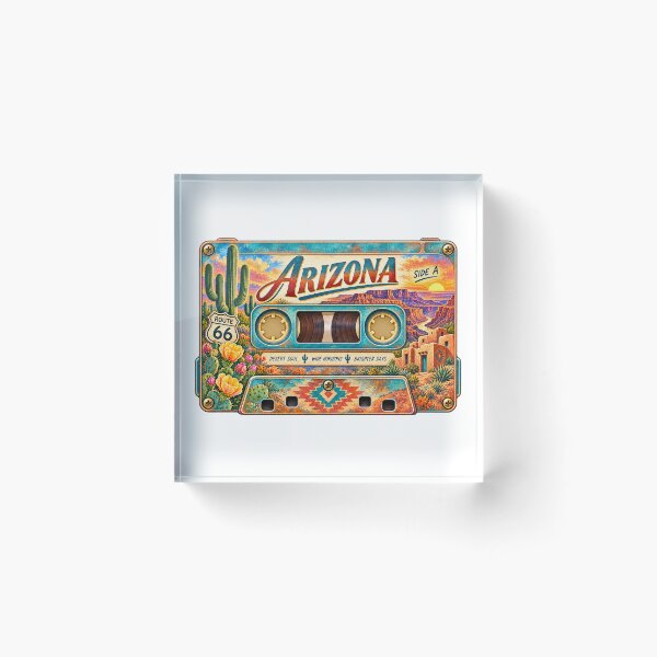 Item preview, Arizona Retro Cassette Tape designed and sold by Whimspired By Paxx.
